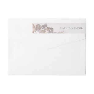 Aquarelle Romance envelopper autour du Étiquette