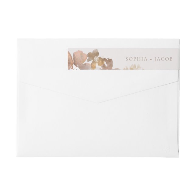 Aquarelle Romance envelopper autour du Étiquette (Dos)