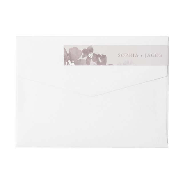 Aquarelle Romance envelopper autour du Étiquette (Dos)