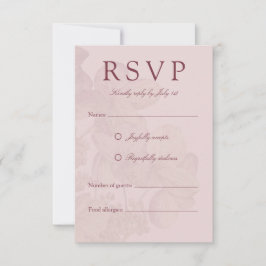 Aquarelle romantique Hydrangée Elégante RSVP