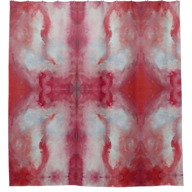 Aquarelle rose Art Douche rideau (Devant)