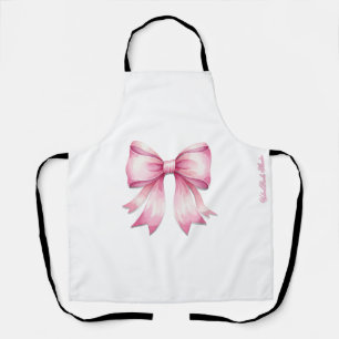 Aquarelle rose Bow Imprimer tablier