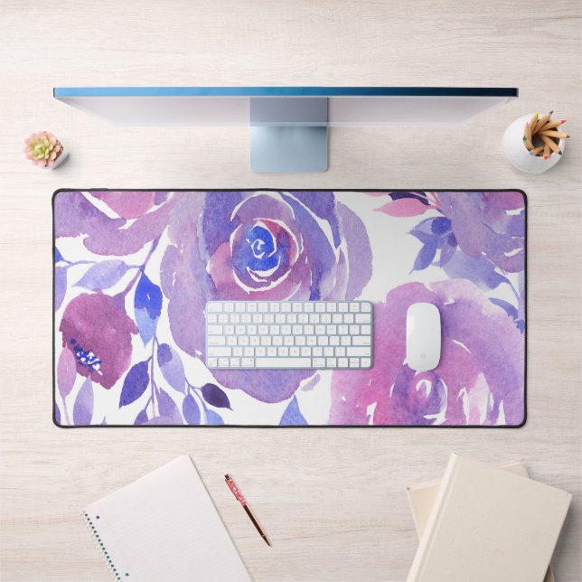 Aquarelle Rose de bureau (Bureau 1)