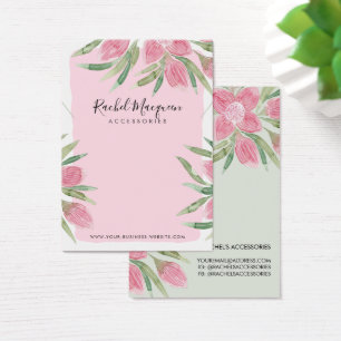 Aquarelle rose fleurissant collier floral
