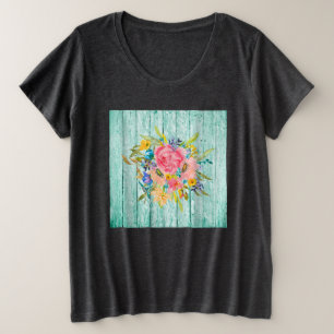 Aquarelle Rose Floral Spray sur Chippy Aqua