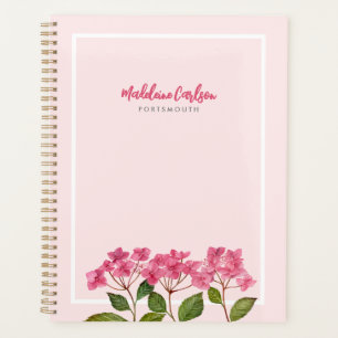 Aquarelle rose Hydrangée Lacecaps Illustration