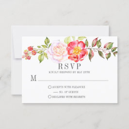 Aquarelle rose Knockout Rose verdure RSVP