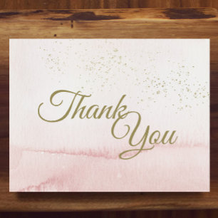 Aquarelle rose or Type Merci plat