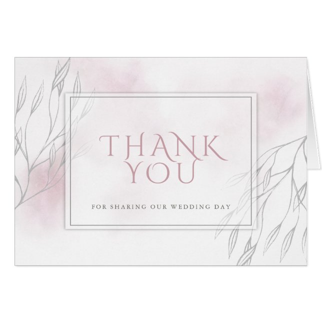 Aquarelle rose pâle et sauvage (Devant horizontal)