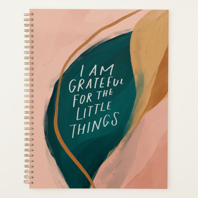 Aquarelle rose pâle Nature Gratitude (Devant)