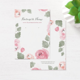 Aquarelle rose Roses Arrière - plans Cartes d'orei
