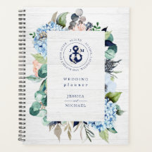 Aquarelle rustique Floral Ancre nautique Mariage