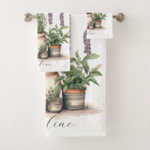 Aquarelle Rustique Plante
