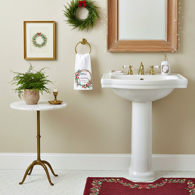 Aquarelle sainte couronne personnalisée Noël (Créateur téléchargé)