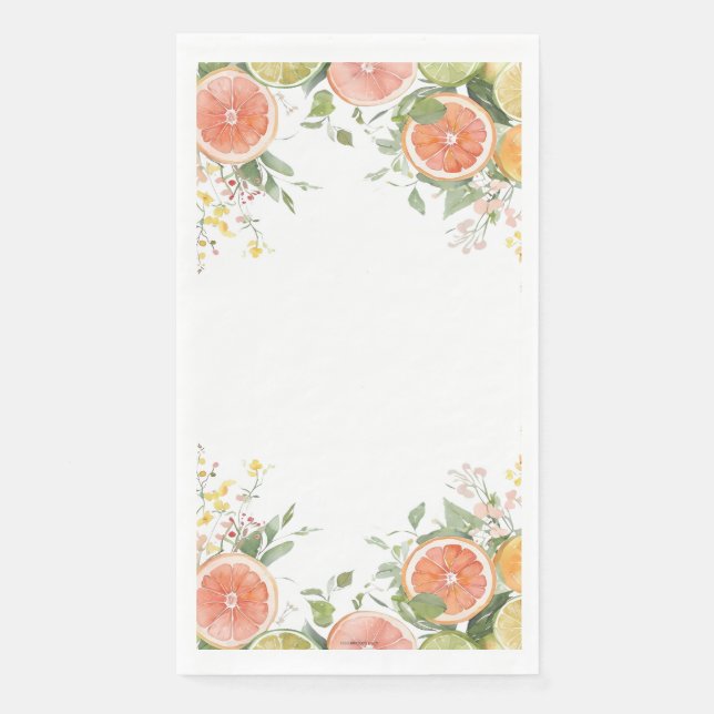 Aquarelle Salle de bain invité serviette jetable (Devant)