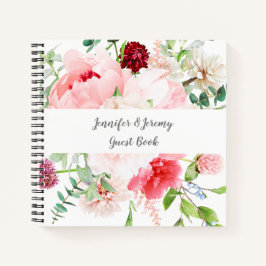 Aquarelle sauvage Jardin Floral Livre d'Invité