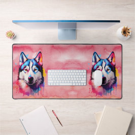Aquarelle Sibérienne Husky Art coloré