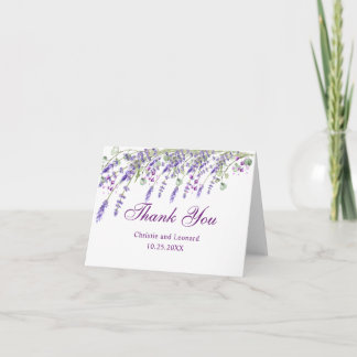 Aquarelle simple Elegant Mariage Boho Merci