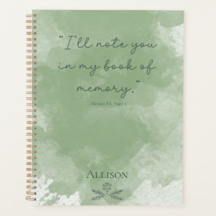 Aquarelle simple et verte sur mesure