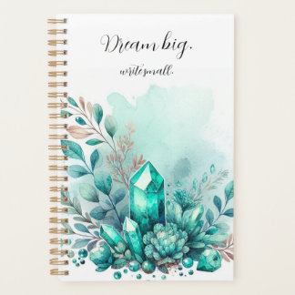 Aquarelle simple Moderne Crystal Gold Planner