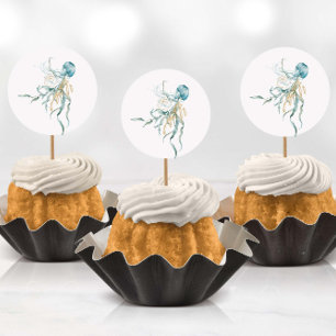 Aquarelle sous mer Stickers méduses