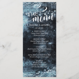 Aquarelle Starry Night Celestial Mariage Menu