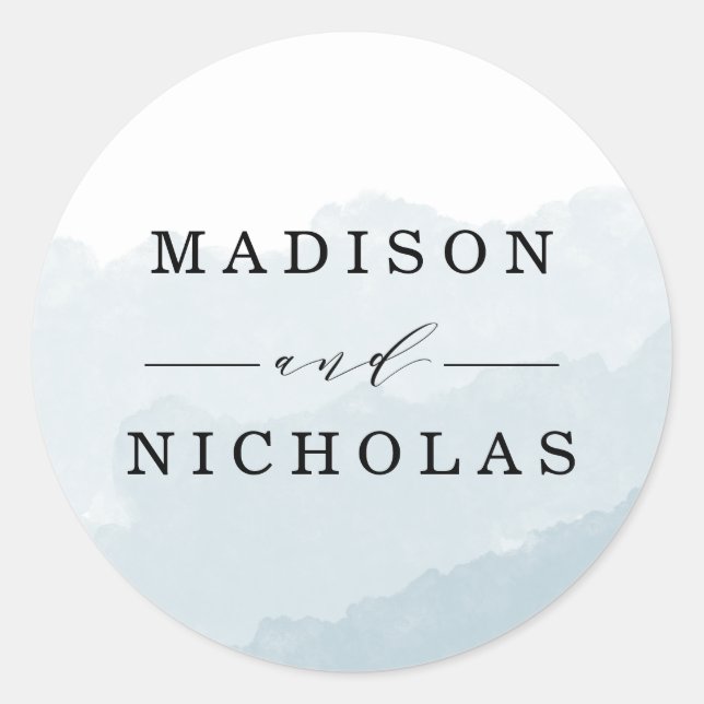 Aquarelle | Stickers Favor Mariage (Devant)