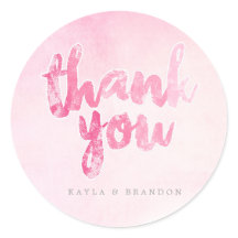 Aquarelle - Stickers Mariage - Rose | MARIAGE