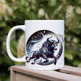 Aquarelle stylée Taurus Zodiac Mug personnalisé
