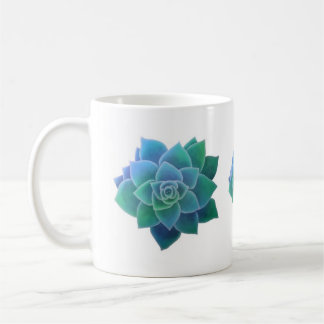 Aquarelle Succulents Mug classique
