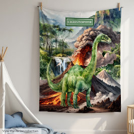 Aquarelle T-Rex Couverture Dinosaure Personnalisée