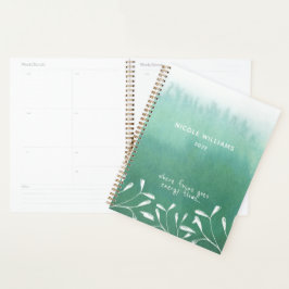 Aquarelle tendance Seafoam Green Ombre