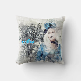 Aquarelle texturée Coussin monographique