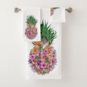 Aquarelle tropicale d'ananas