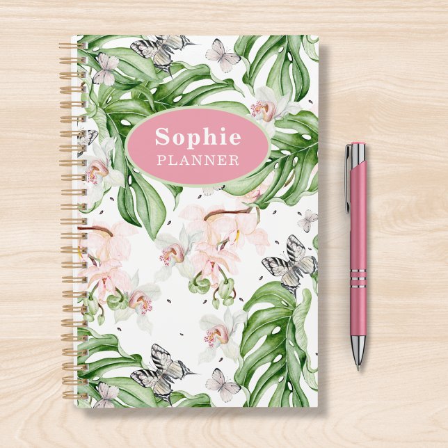 Aquarelle tropicale personnalisée Floral Girl (Créateur téléchargé)