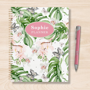 Aquarelle tropicale personnalisée Floral Girl