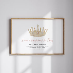 Aquarelle une fille de Dieu avec affiche de la cou