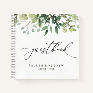 Aquarelle Verdure Mariage personnalisé Livre d'or