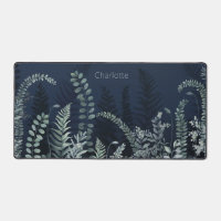 Aquarelle Vert Floral Nom personnalisé