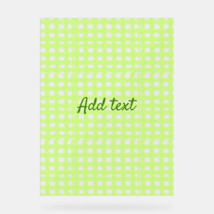 Aquarelle vert plaid ginham personnalisé ajouter t