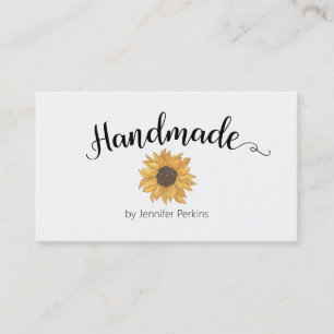 Aquarelle vintage Floral Carte de visite artisanal