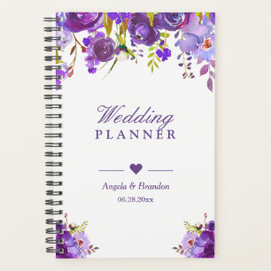 Aquarelle violet ultra violet Mariage floral