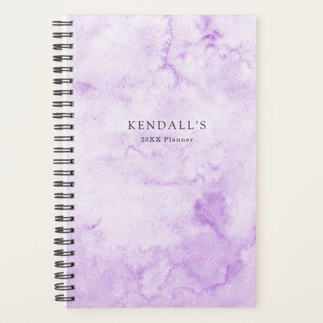 Aquarelle violette élégant (Devant)