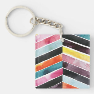 Aquarelle vive Chevron I