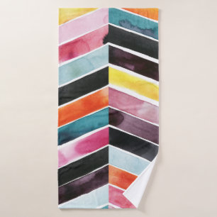 Aquarelle vive Chevron I