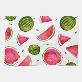 Aquarelle Watermelon Tea Serviette pour votre cuis