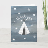 Aquarelle Wilderness Stars Tipi Merci