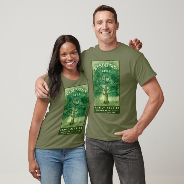 Aquarelleiche Wiedersehen Rustikal T-Shirt (Unisex)