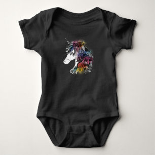 Aquarelleinfärbung Baby Strampler