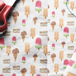 Aquarelleis Creme & Popsicles Popcorn Seidenpapier